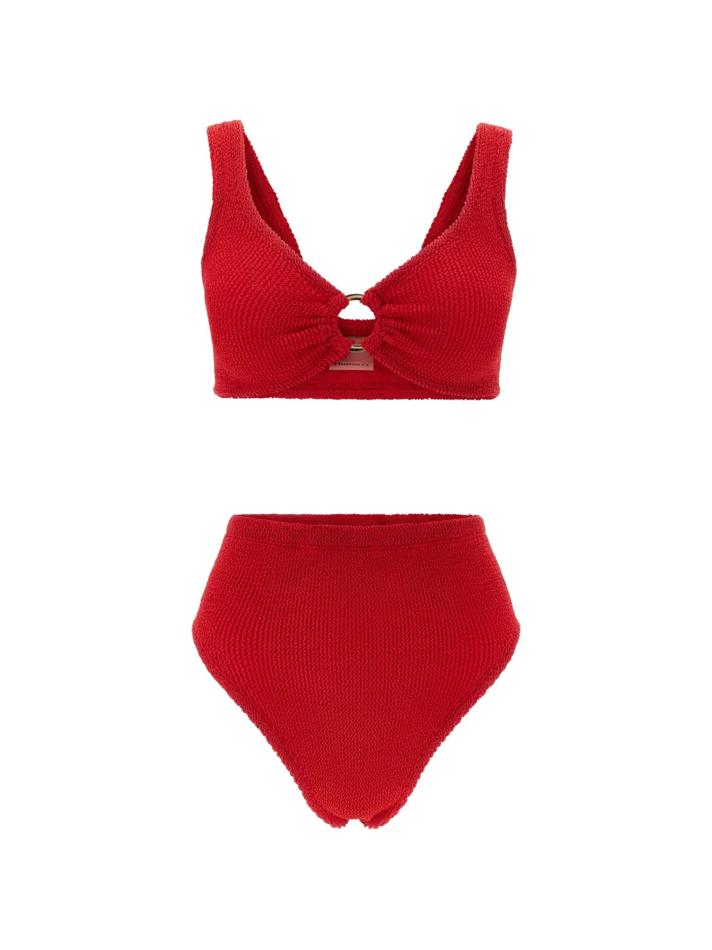 Hunza G Nadine With Gold Hoop bikini - Rosso