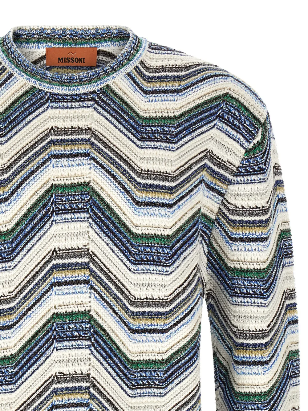 Missoni Trui met geometrisch zigzag-patroon Beige