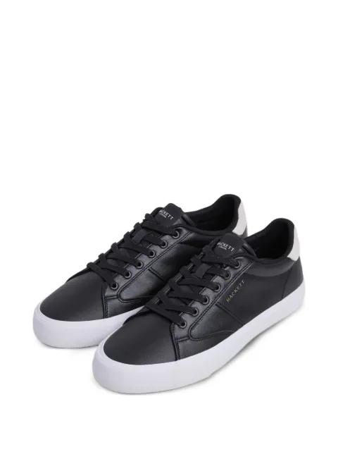 Hackett London logo-print leather low-top sneakers