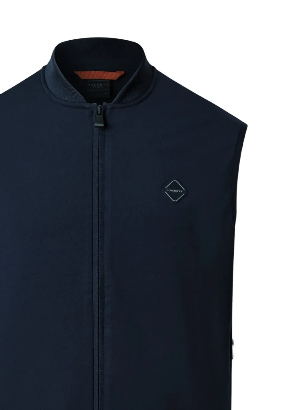 Hackett London Bodywarmer met logopatch Blauw