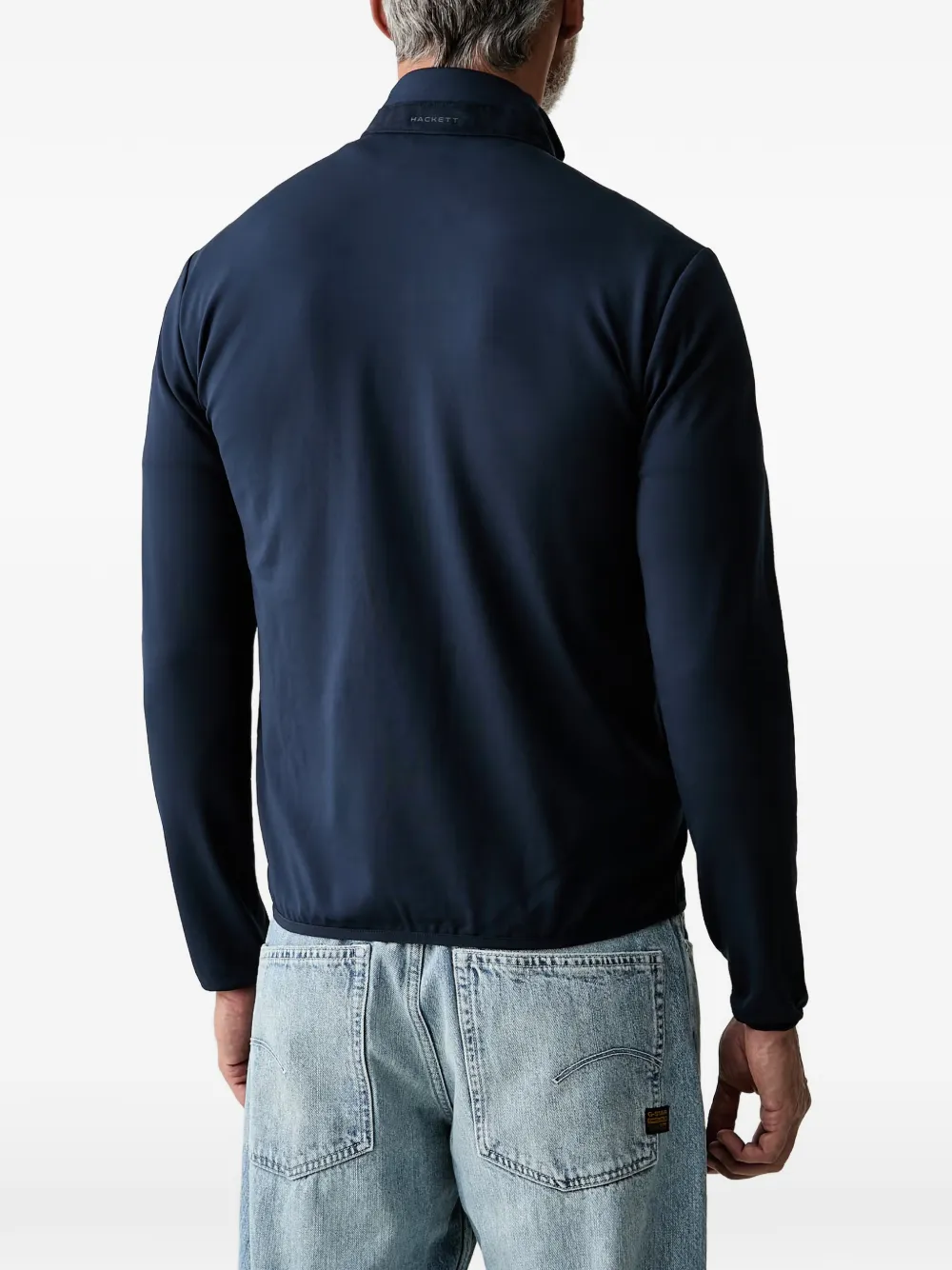 Hackett London Jack met vlakken Blauw