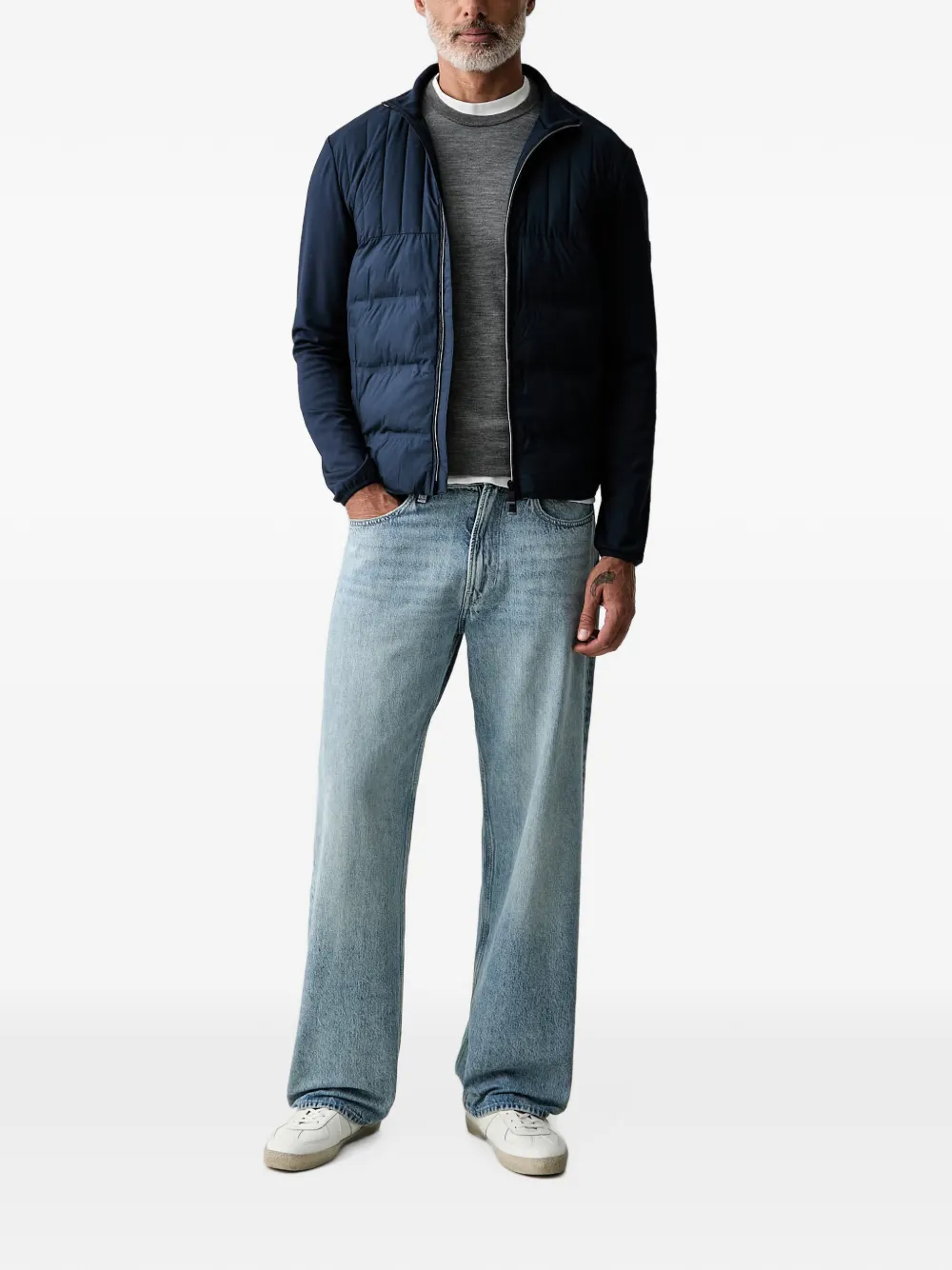 Hackett London Jack met vlakken Blauw