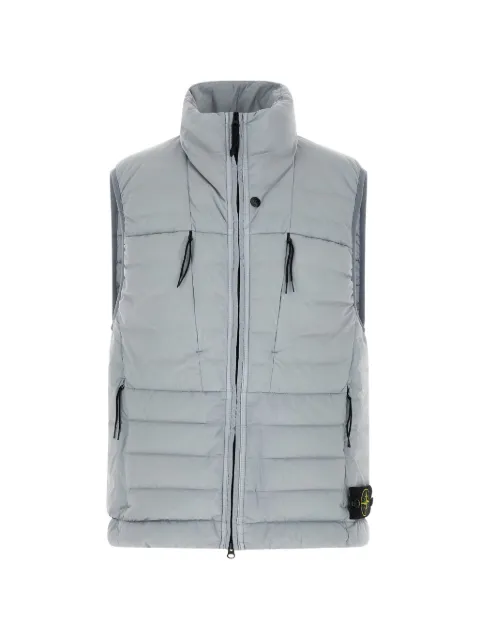 Stone Island quilted badge logo vest