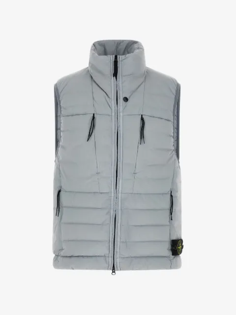 Stone Island quilted badge logo vest