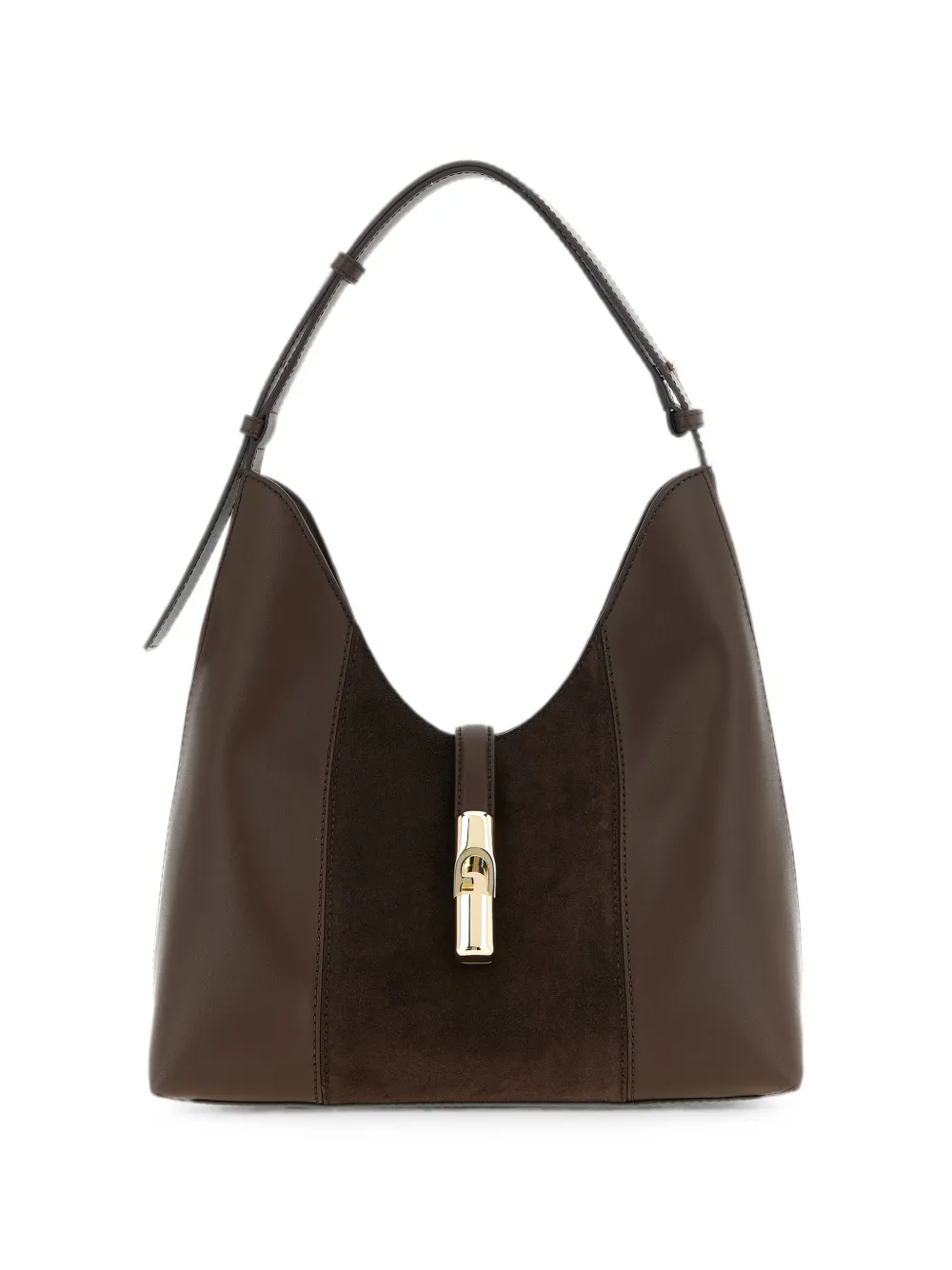 Furla M Goccia leather shoulder bag - Marrone