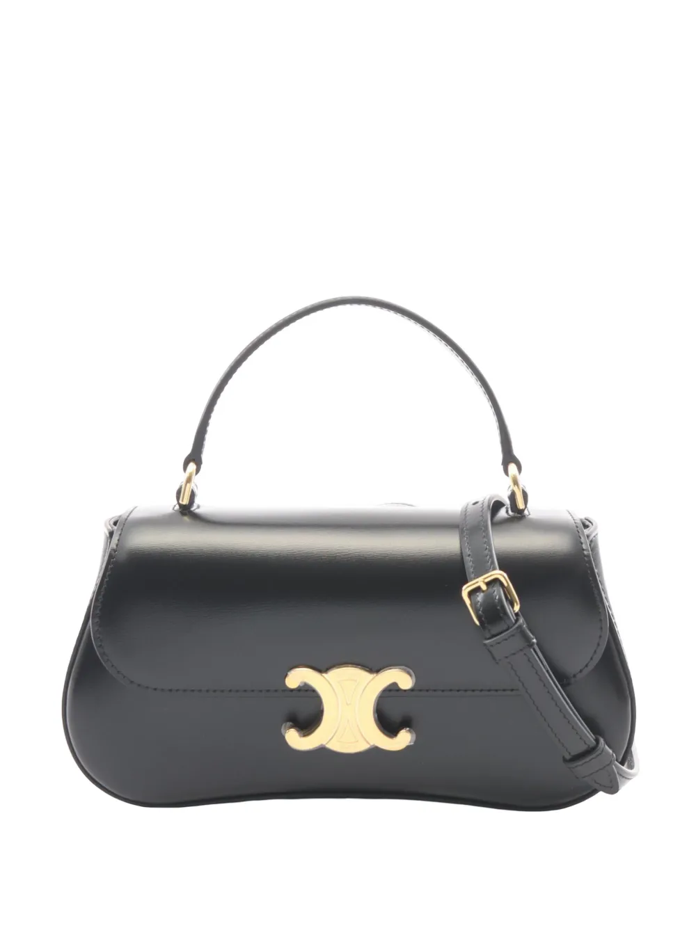 Celine Pre-Owned 2024-2026 Teen Shiny Calfskin Lola satchel - Black