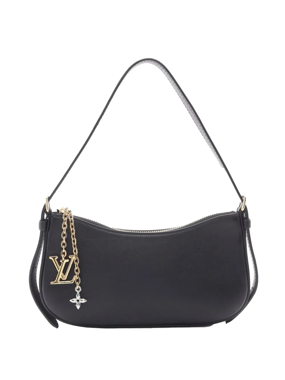 Louis Vuitton Pre-Owned 2025 Calfskin Pochette LV Bloom shoulder bag - Nero