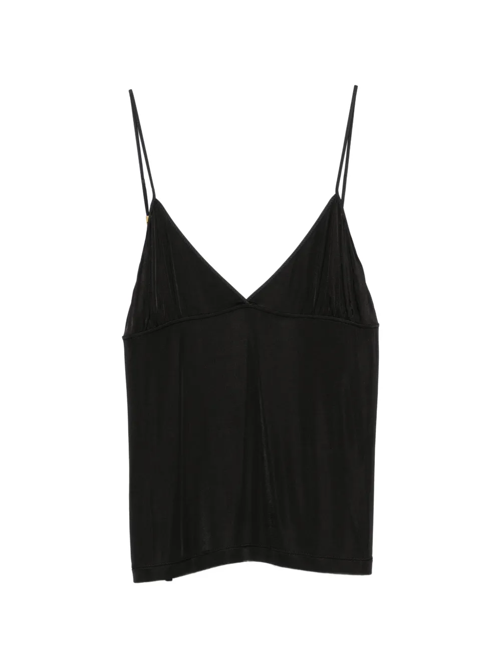 Saint Laurent V-neck chain-link tank top Zwart