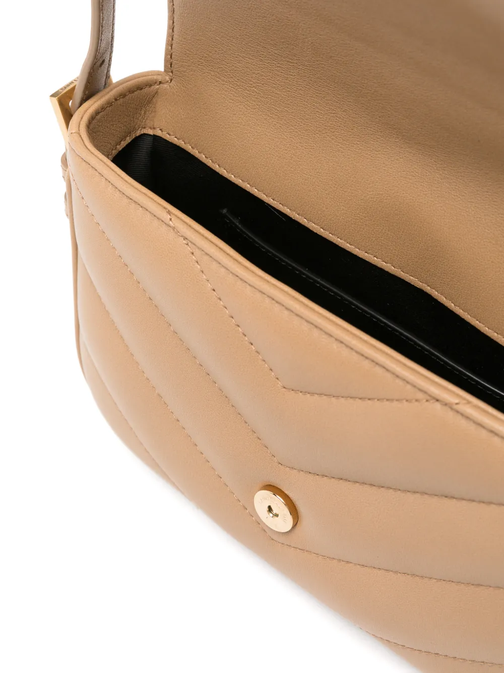 Saint Laurent Loulou Toy mini-crossbodytas Beige