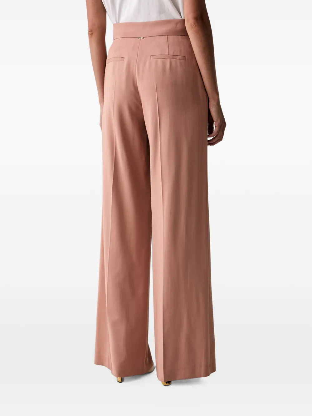 TWINSET Geplooide broek Roze