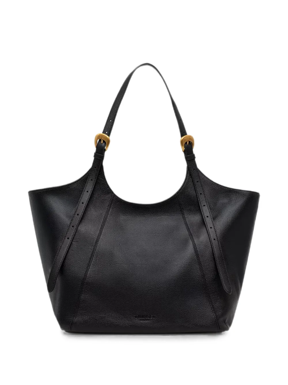 TWINSET buckle-detail pebbled tote bag - Schwarz