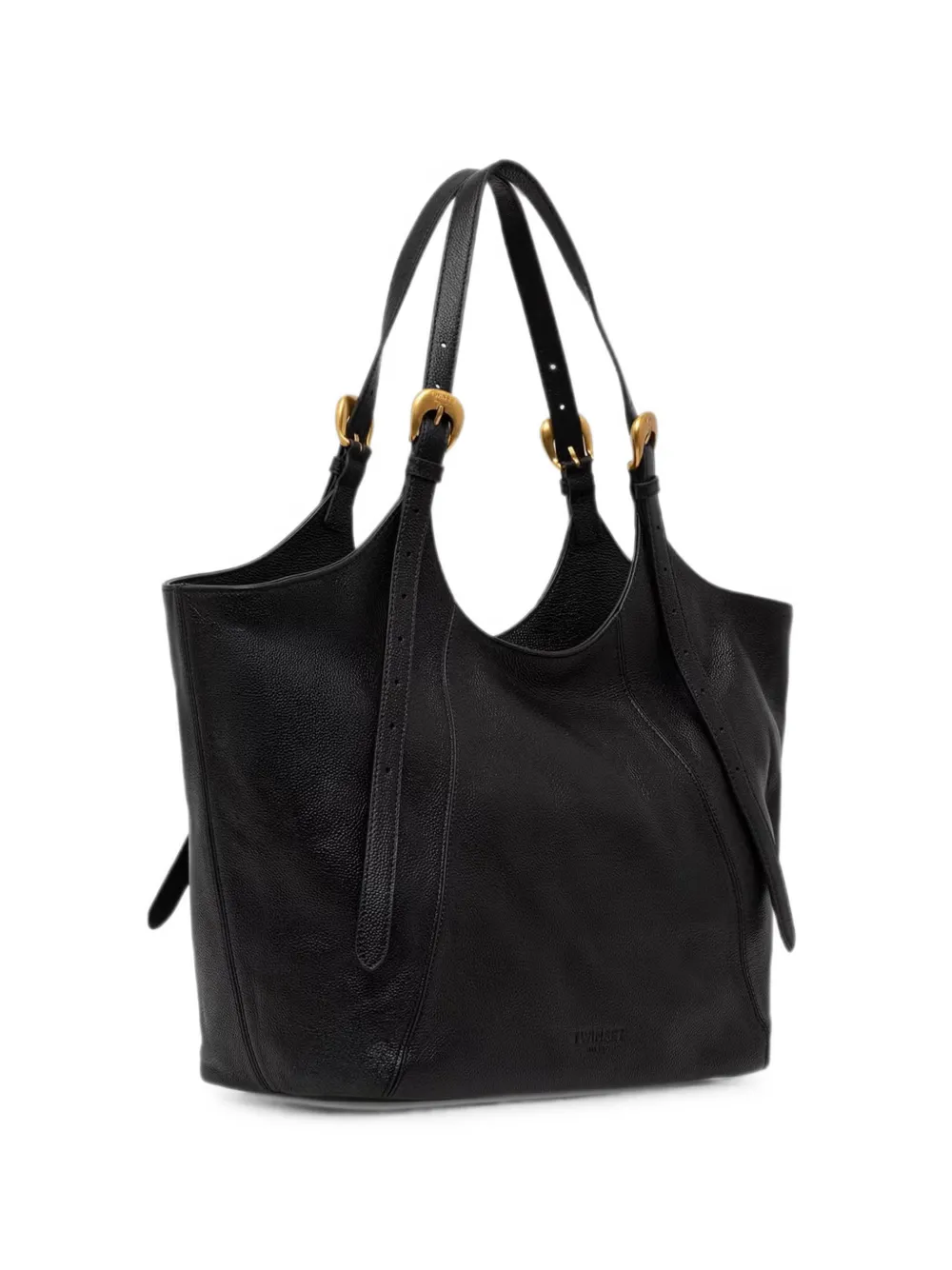 TWINSET Bewerkte shopper met gespdetail Zwart