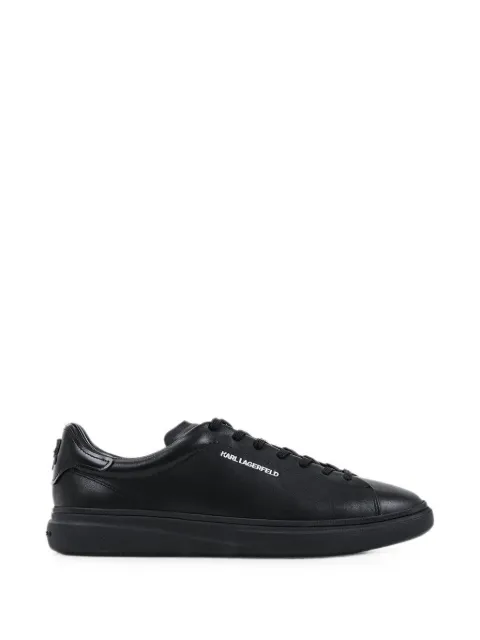 Karl Lagerfeld logo-print leather sneakers