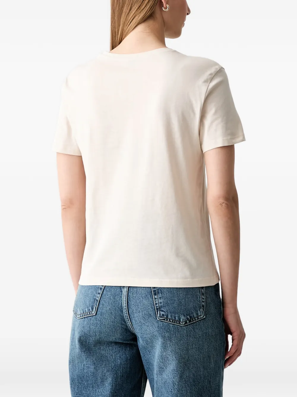 LIU JO T-shirt met geborduurd logo Beige