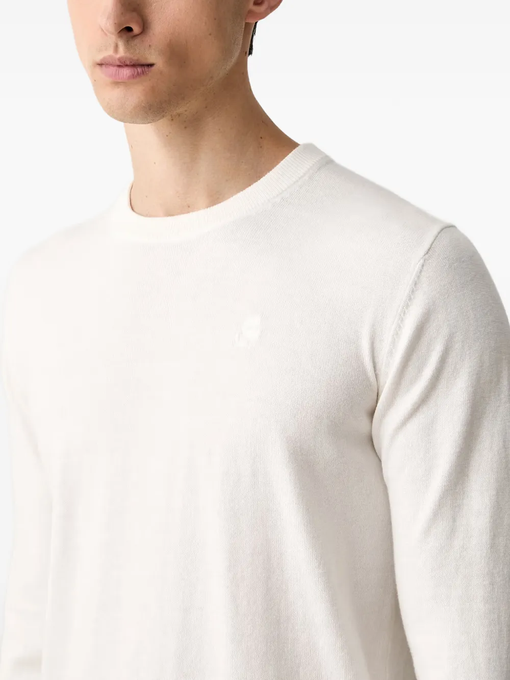 Karl Lagerfeld Sweater met logopatch Wit