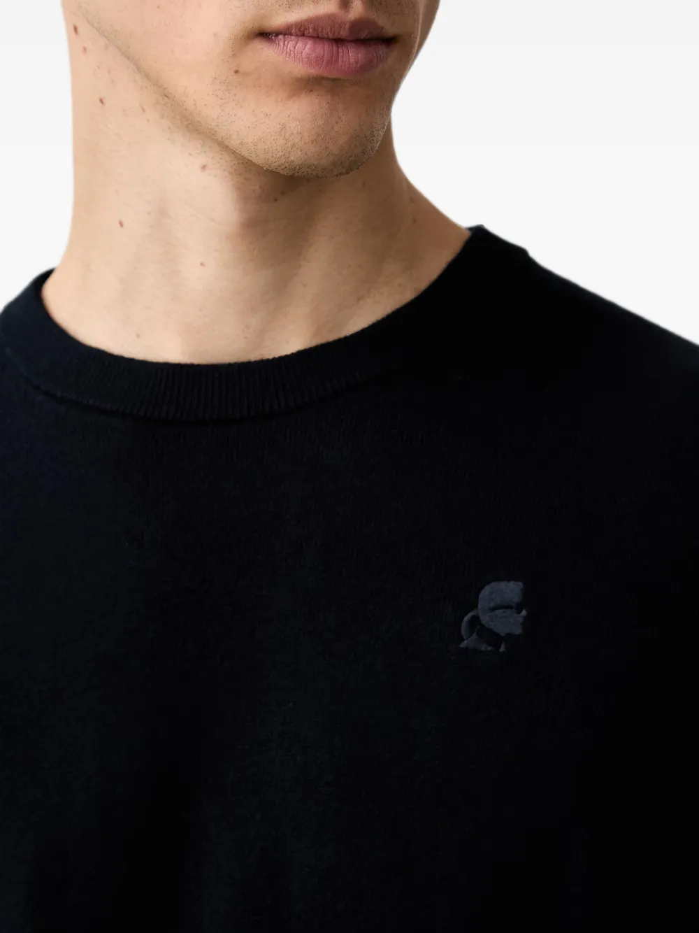 Karl Lagerfeld Trui met logopatch Blauw