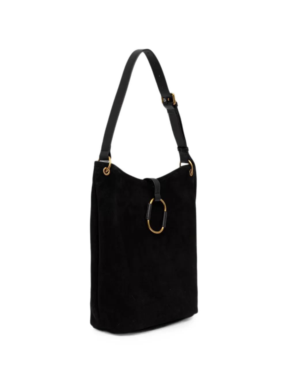 TWINSET Suède shopper Zwart