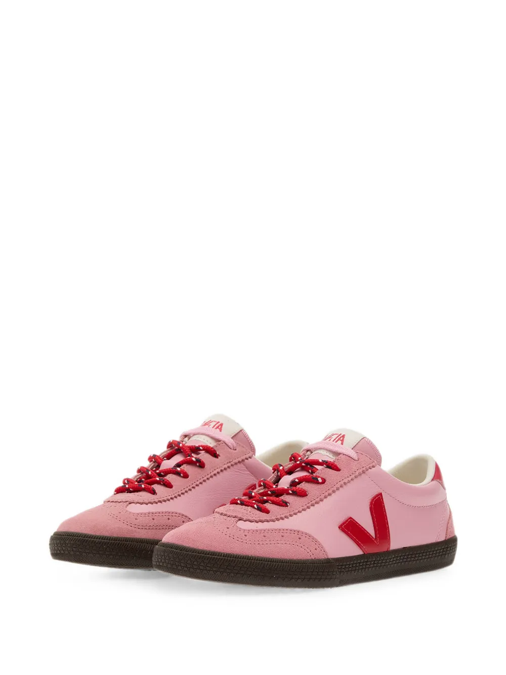 VEJA Volley Guimauve Pekin Eagle V-logo suede-panel sneakers Roze