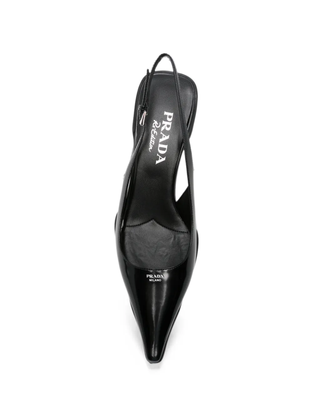 Prada pointed-toe slingback pumps Zwart