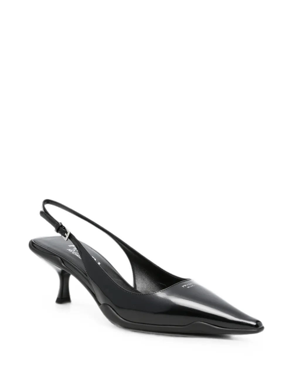 Prada pointed-toe slingback pumps Zwart
