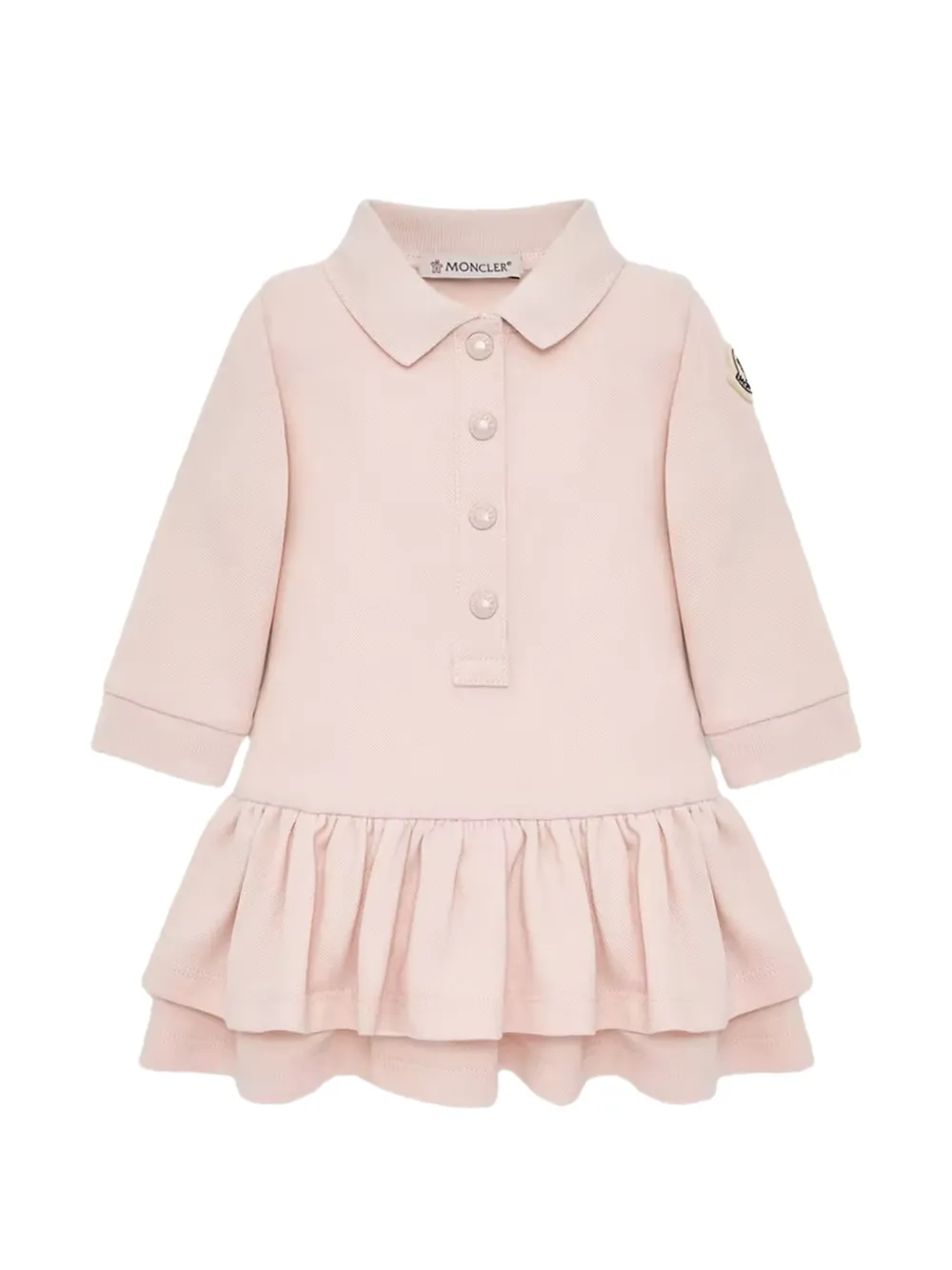 Moncler Enfant Jurk met ruches Roze