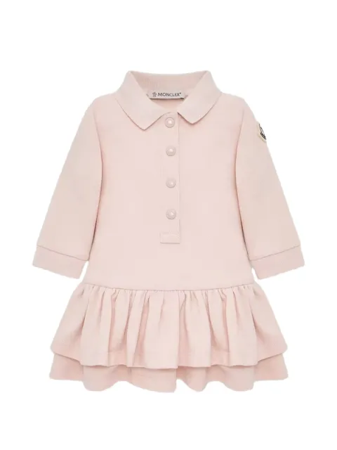 Moncler Enfant ruffled long-sleeve dress