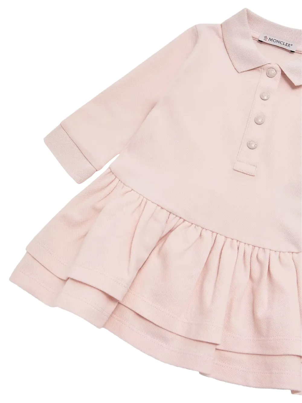 Moncler Enfant Jurk met ruches Roze