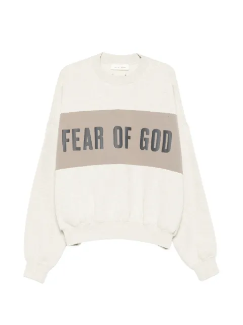 FEAR OF GOD ESSENTIALS logo-print panelled sweater