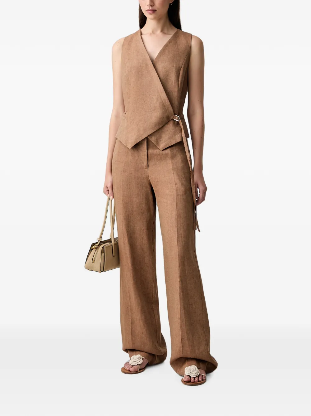 VICOLO Geplooide broek Bruin