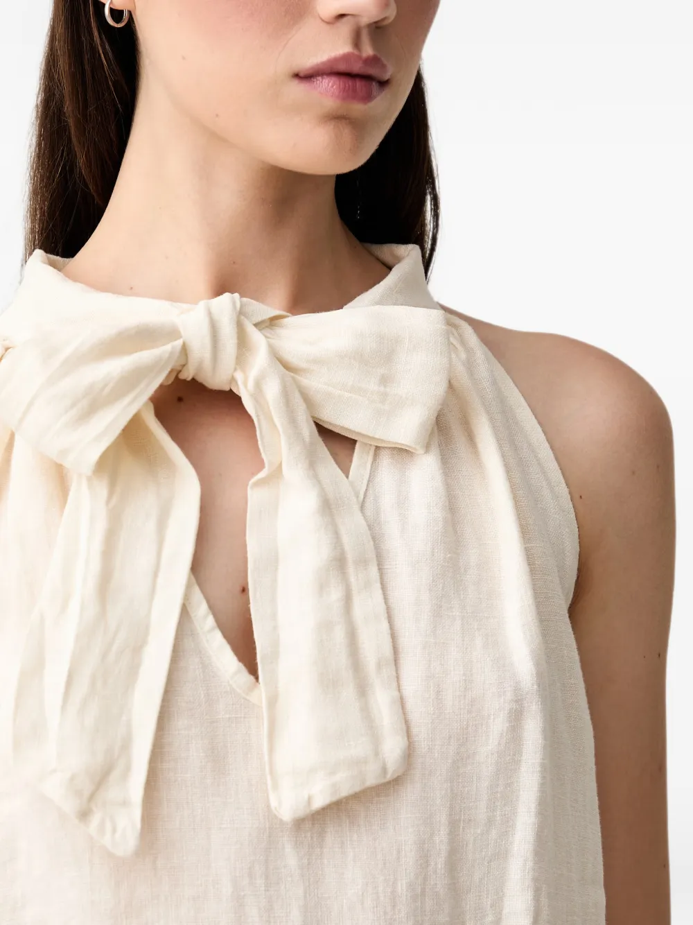 VICOLO Maxi-jurk met halternek Beige