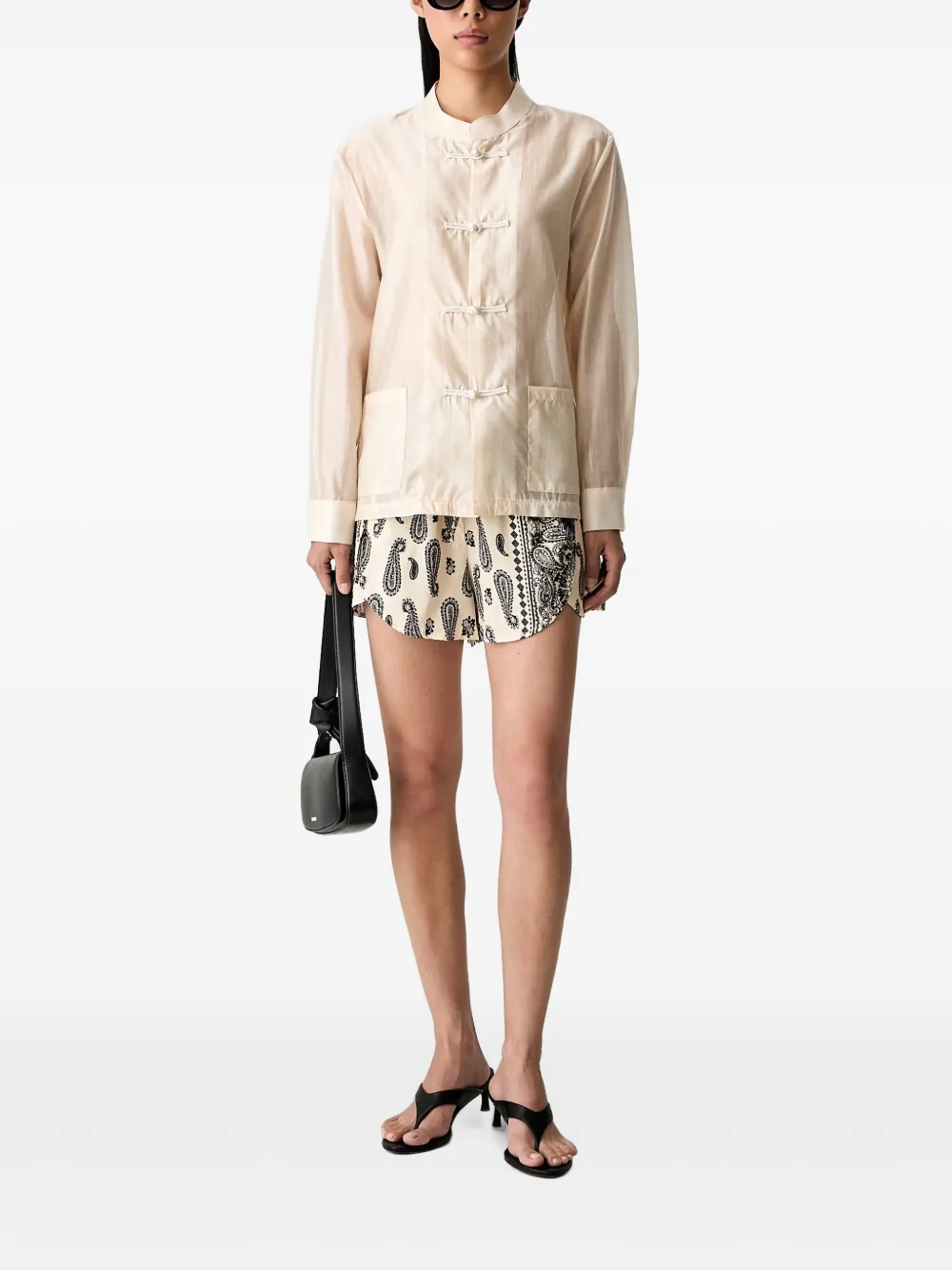 VICOLO Shorts met print Beige