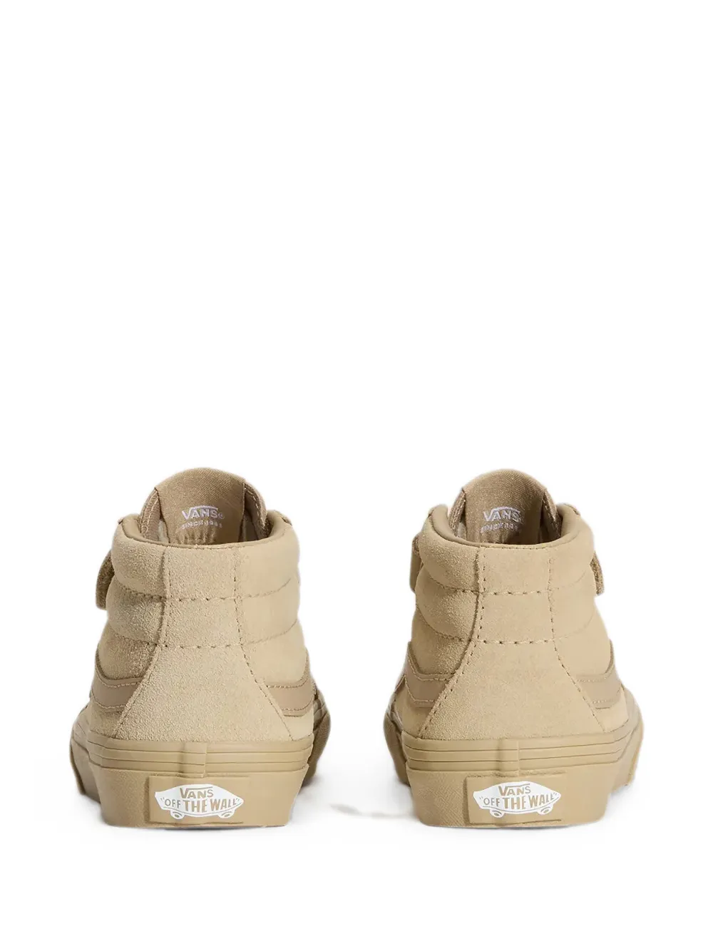 Vans Kids Sk8-Mid V touch-strap sneakers Beige