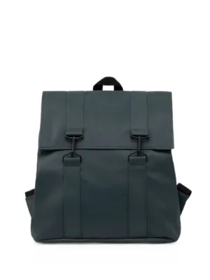 rains messenger backpack in dark teal MSN Bag Waterproof for Men & Women, Laptop resistant material for added protection Rains + MSN Mini Backpack