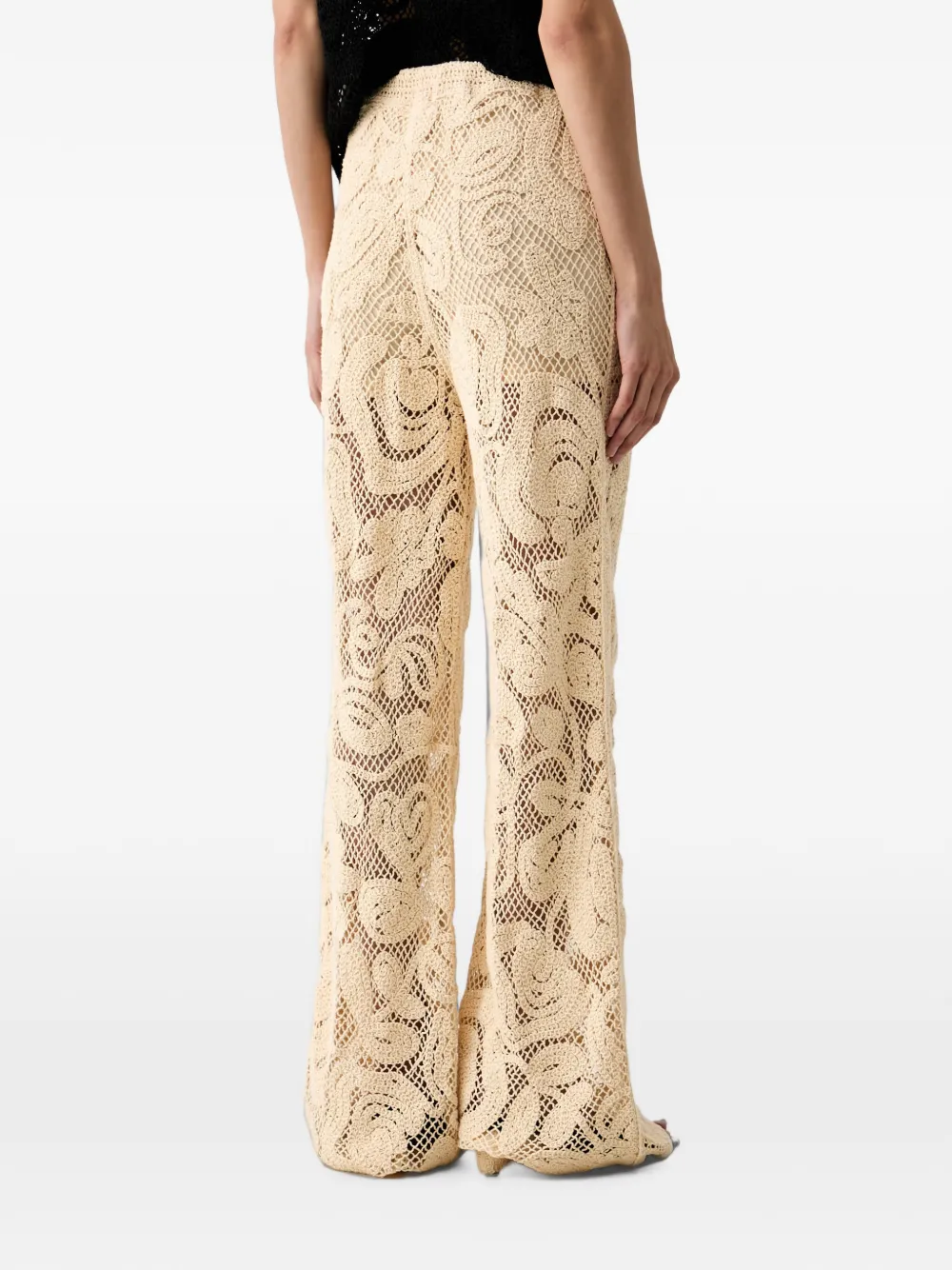 Benetton Gehaakte broek Beige