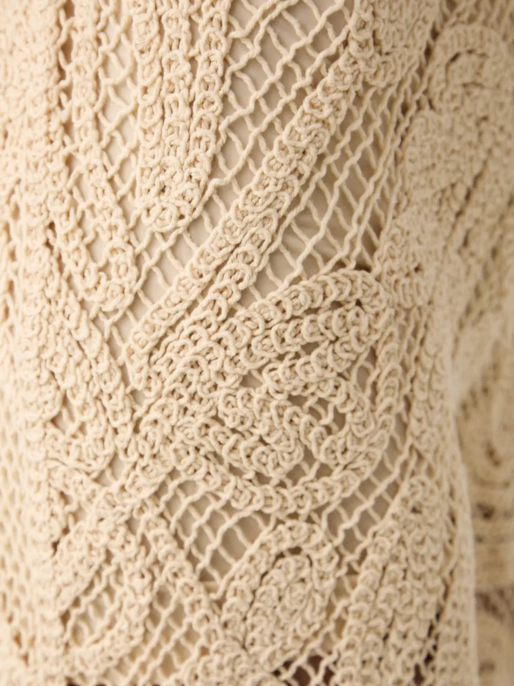 Benetton Gehaakte broek Beige