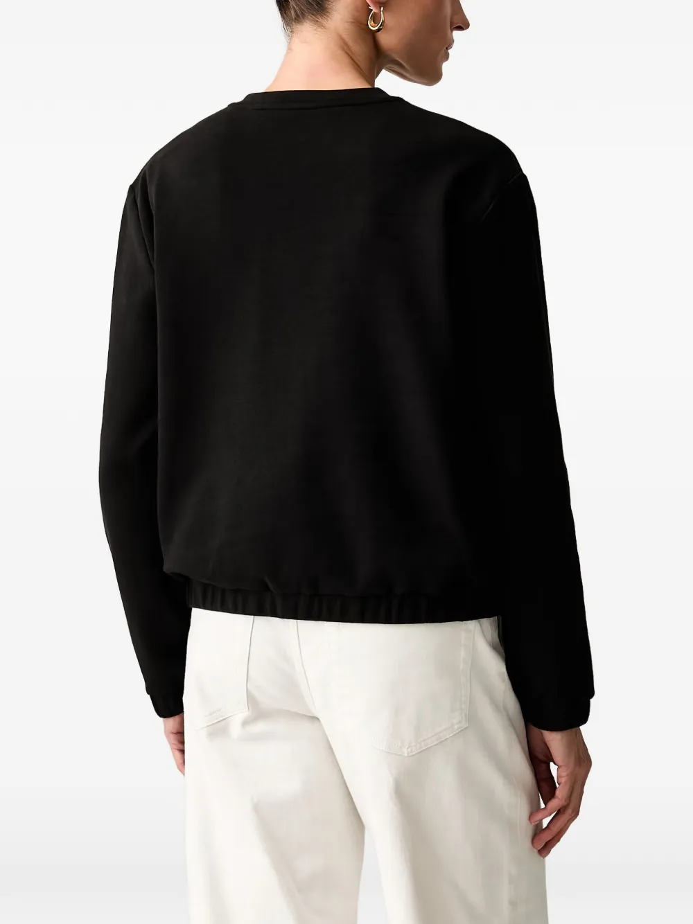 Trussardi Sweater met geborduurd logo Zwart