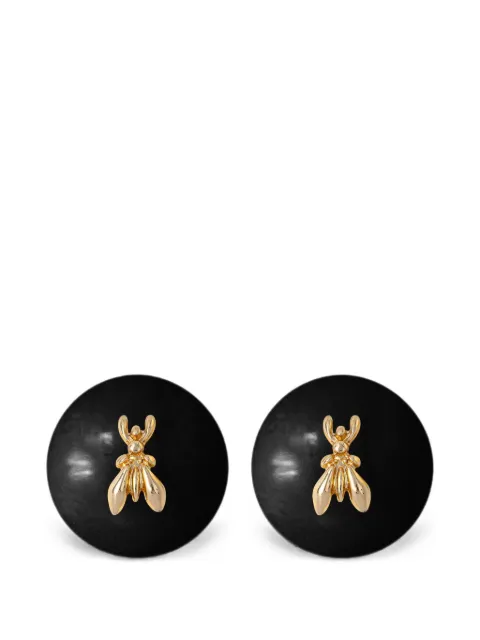 Patrizia Pepe Fly-embellished dome earrings