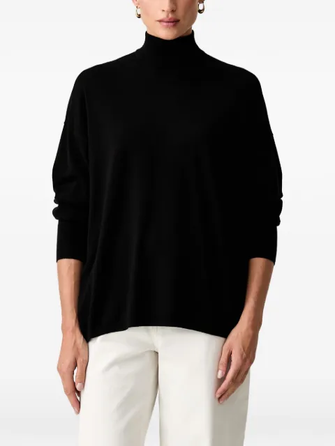 Trussardi jersey con logo bordado y cuello alto