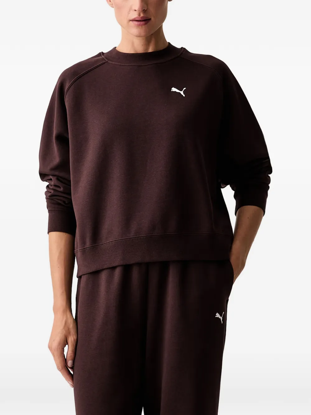 PUMA loungewear fleece tracksuit - Braun