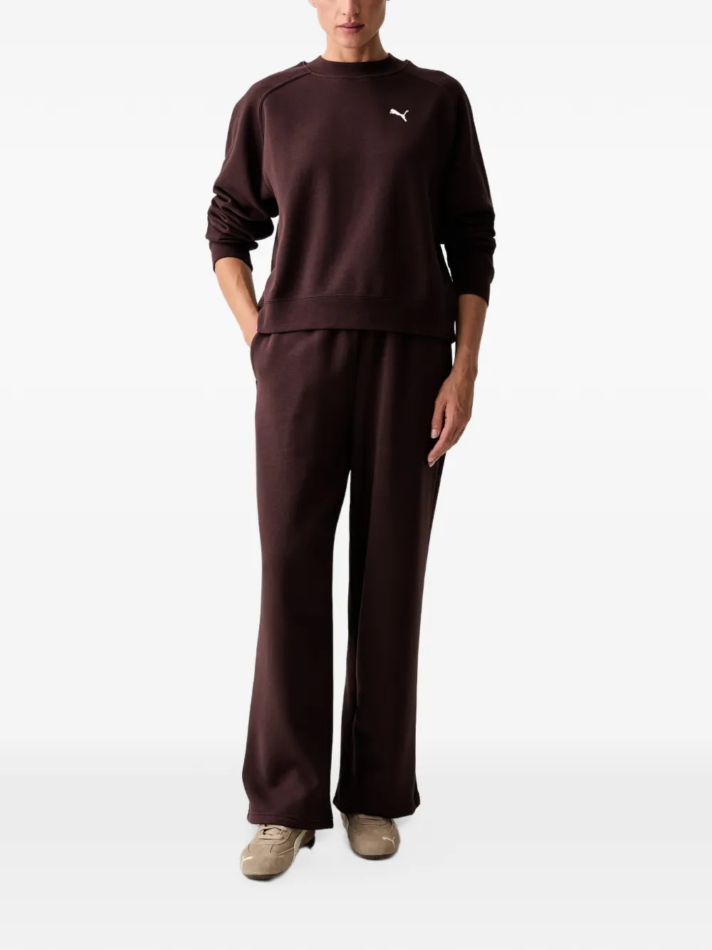 PUMA loungewear fleece tracksuit - Braun