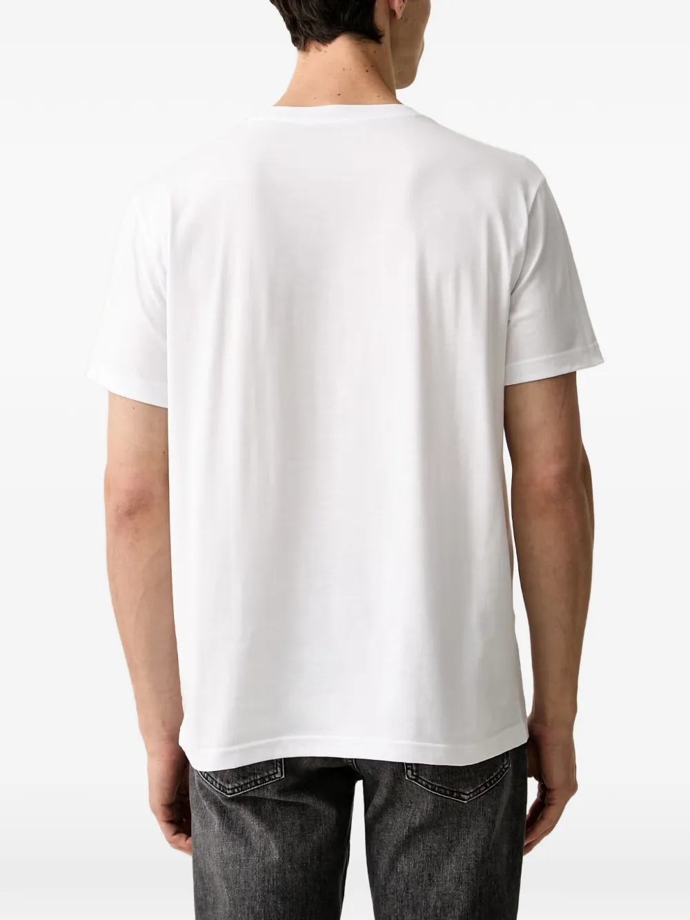 Trussardi T-shirt met logoprint Wit