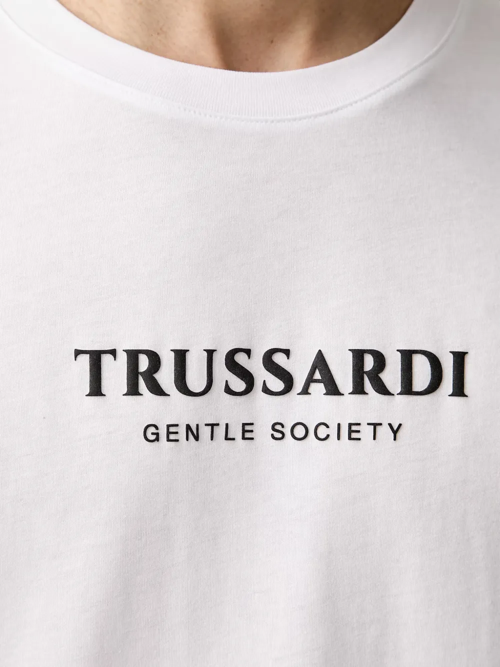 Trussardi T-shirt met logoprint Wit