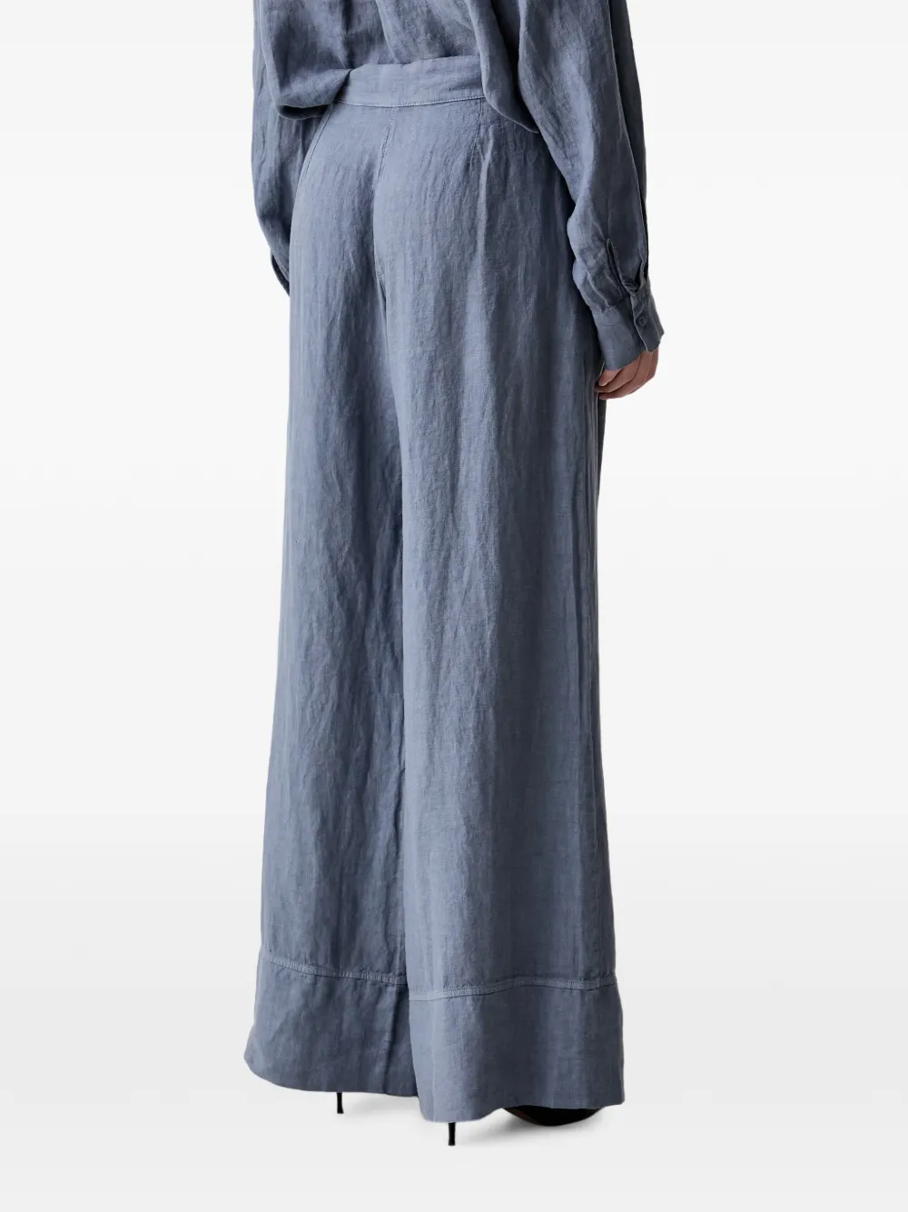 VICOLO Broek met wijde pijpen Blauw