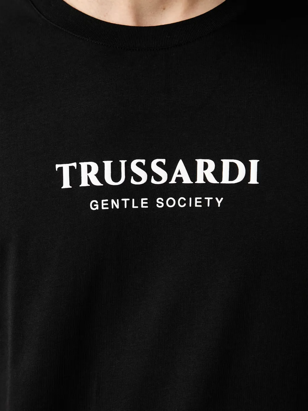 Trussardi T-shirt met logoprint Zwart