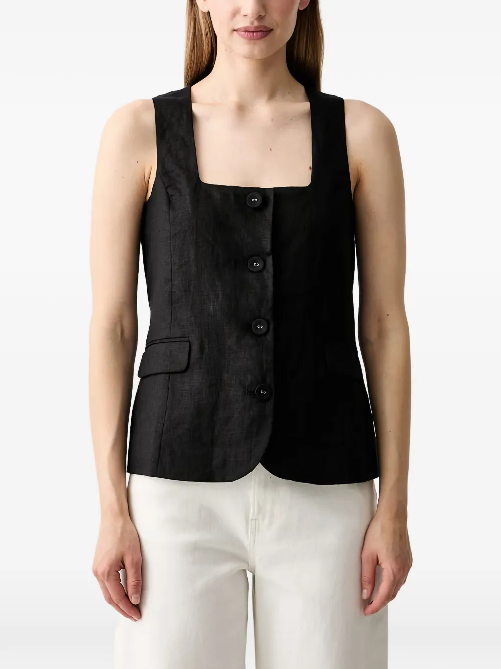 Pedro Del Hierro Button-up Blouse In Black