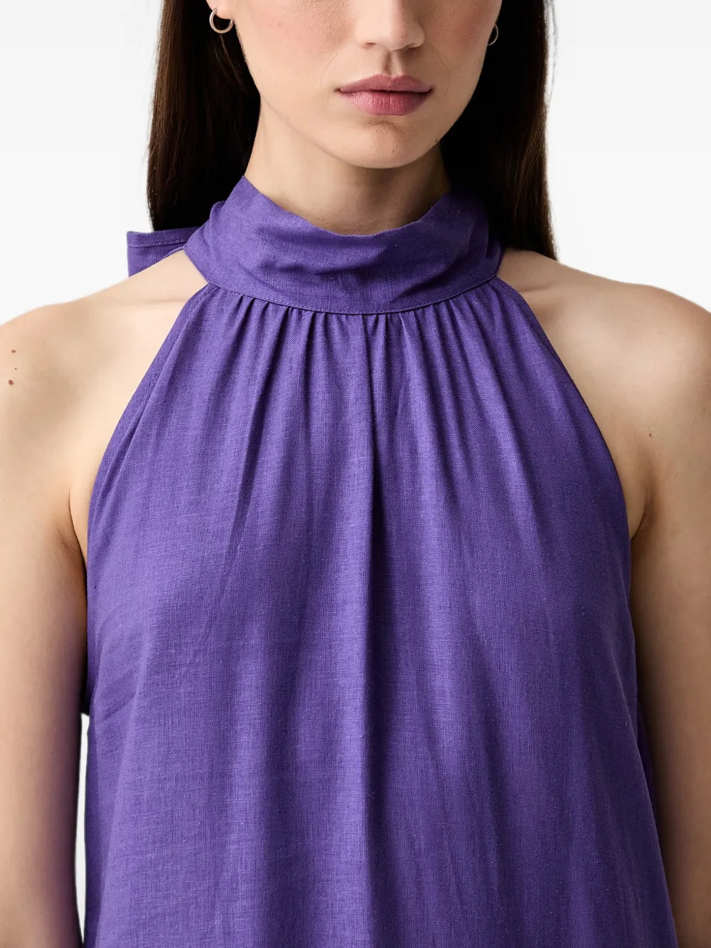 VICOLO Maxi-jurk met strikdetail Paars