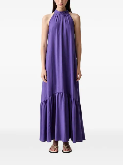 VICOLO bow-detail maxi dress