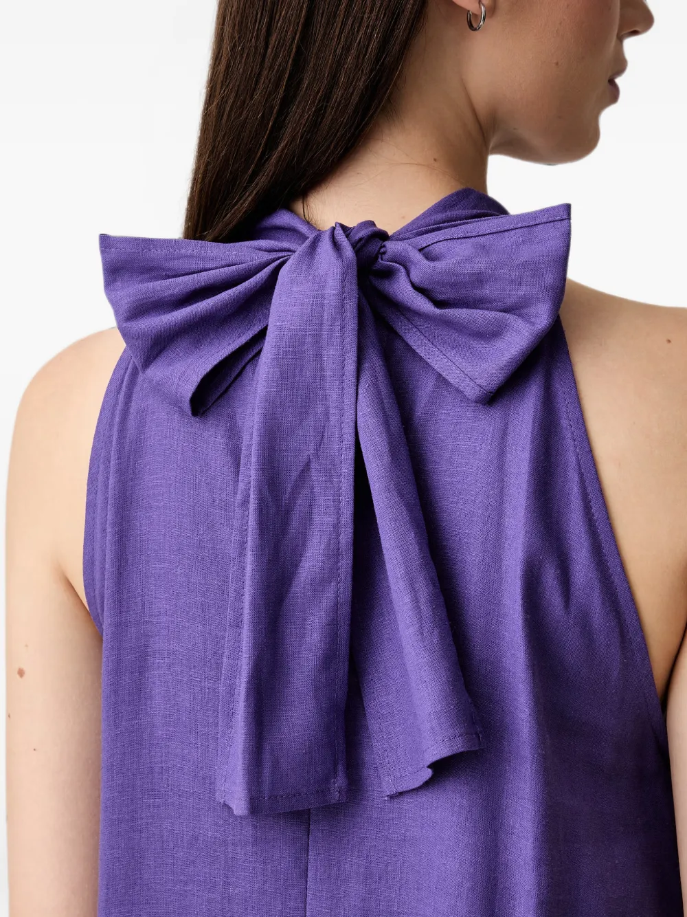 VICOLO Maxi-jurk met strikdetail Paars