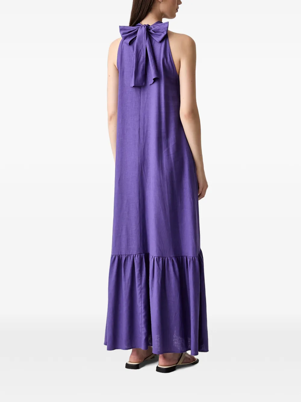 VICOLO Maxi-jurk met strikdetail Paars