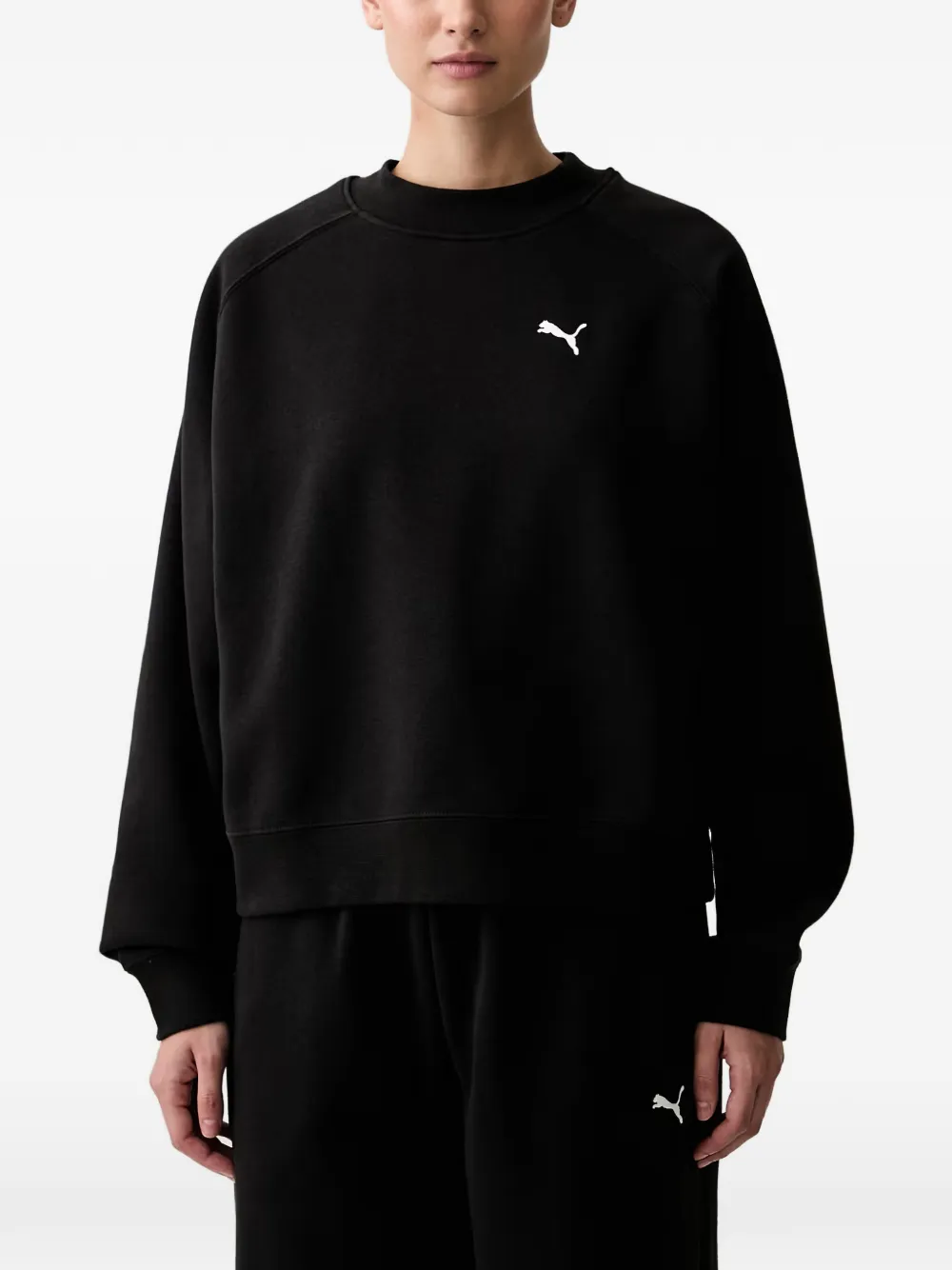 PUMA loungewear fleece tracksuit - Schwarz